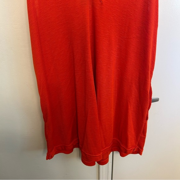 FP Beach by Free People Ribbed V-Neck Tank Dress Orange Red Size Small - Picture 11 of 11